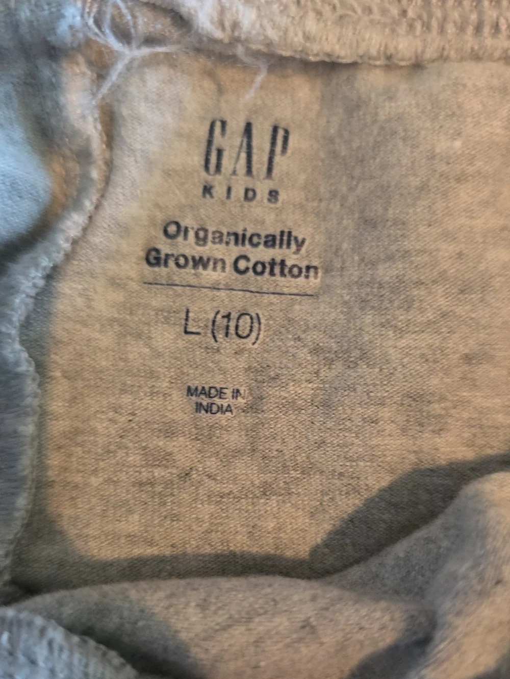 Gap Kids Cotton Blend Leggings - Gray and Navy Size 10